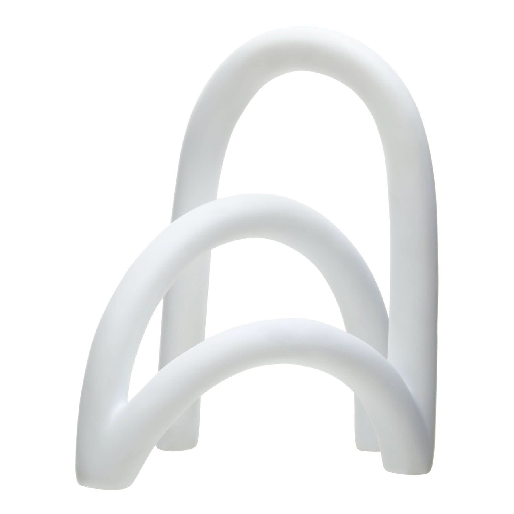 Broc White Arched Sculpture   Nicholas John Interiors