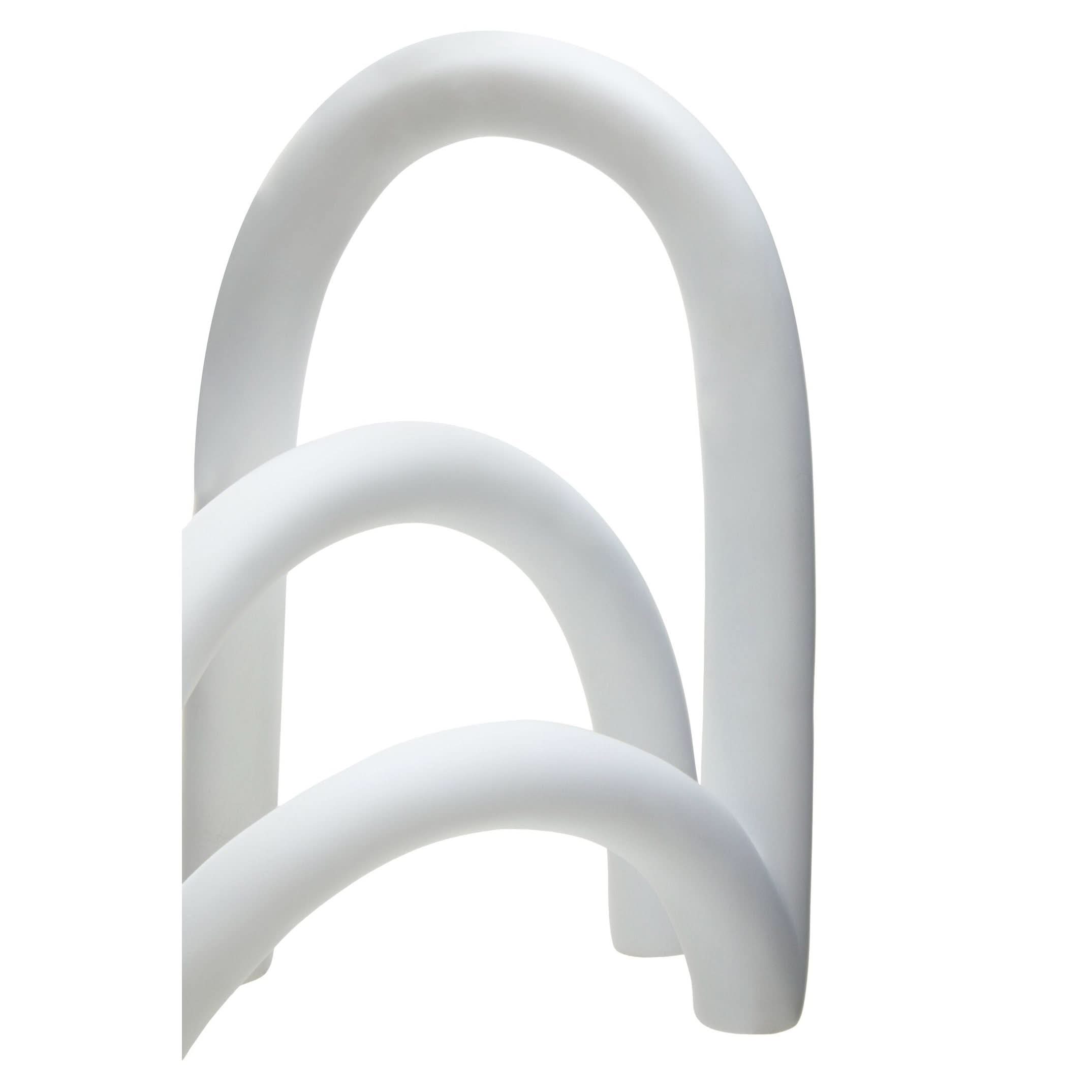Broc White Arched Sculpture   Nicholas John Interiors