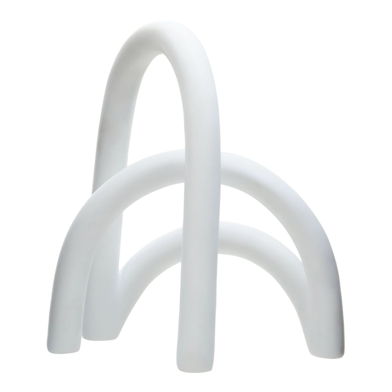 Broc White Arched Sculpture   Nicholas John Interiors