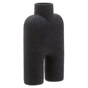 Broc Large Black Sculptured Vase   Nicholas John Interiors