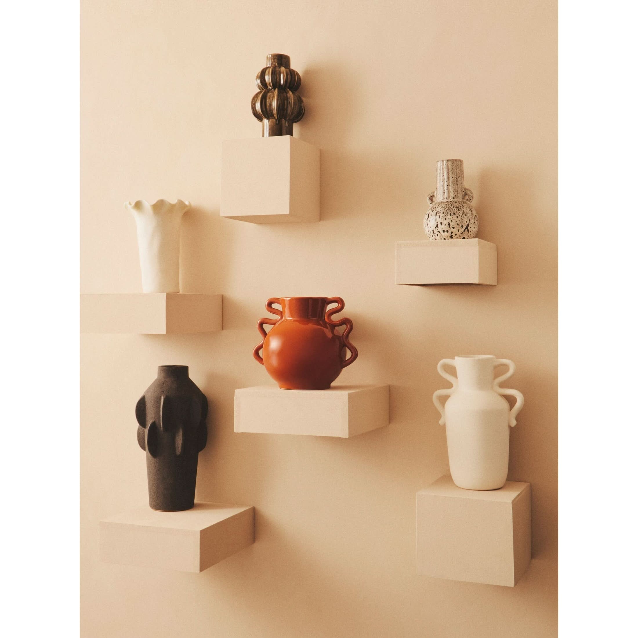 Calcita Small Speckled Brown Vase   Nicholas John Interiors