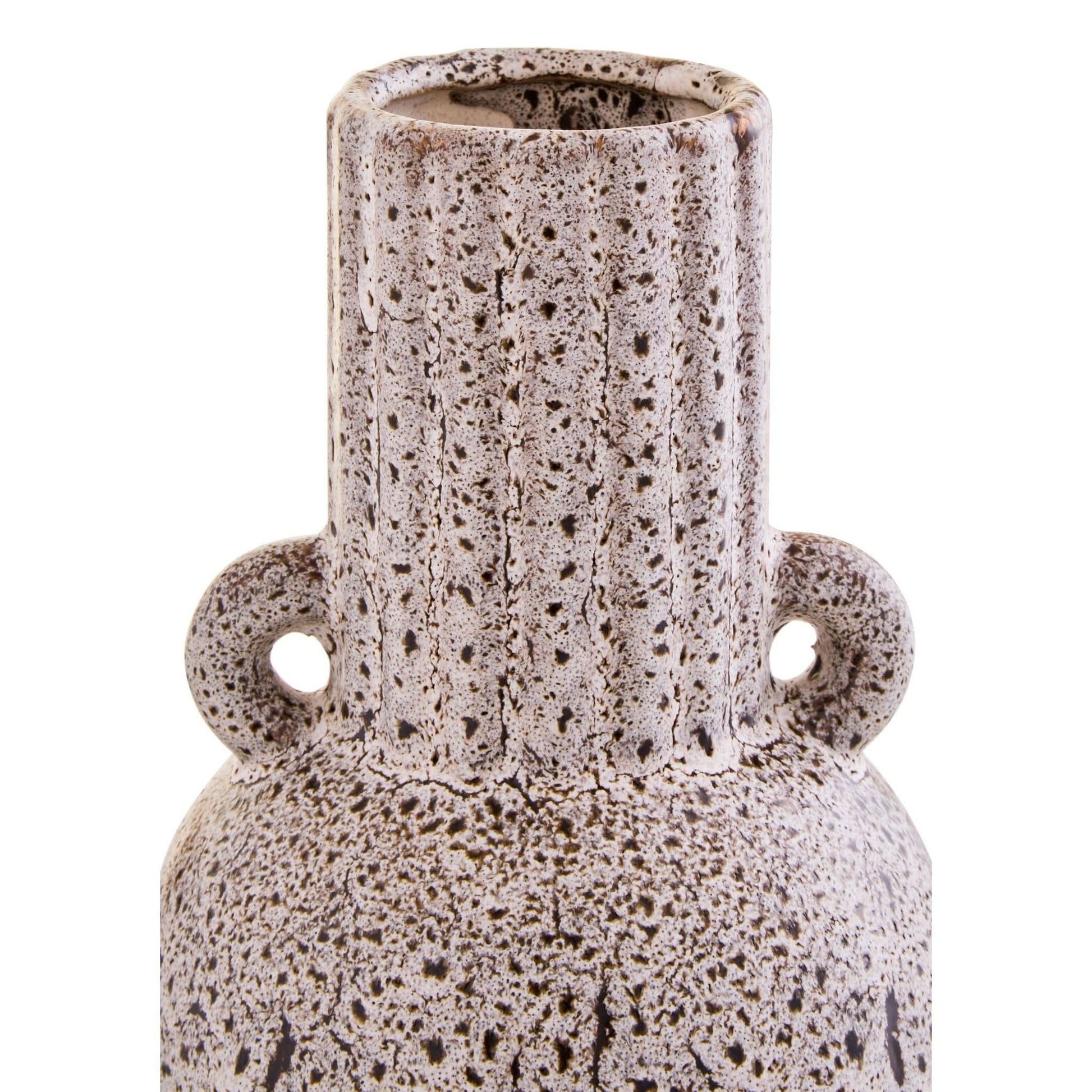 Calcita Small Speckled Brown Vase   Nicholas John Interiors