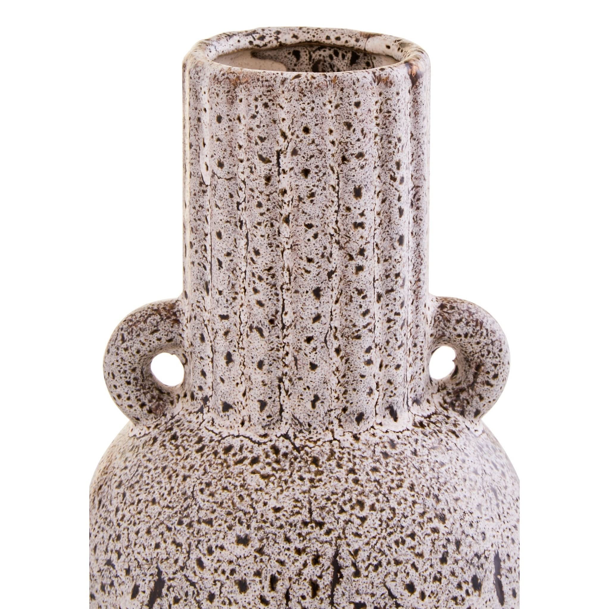 Calcita Small Speckled Brown Vase   Nicholas John Interiors