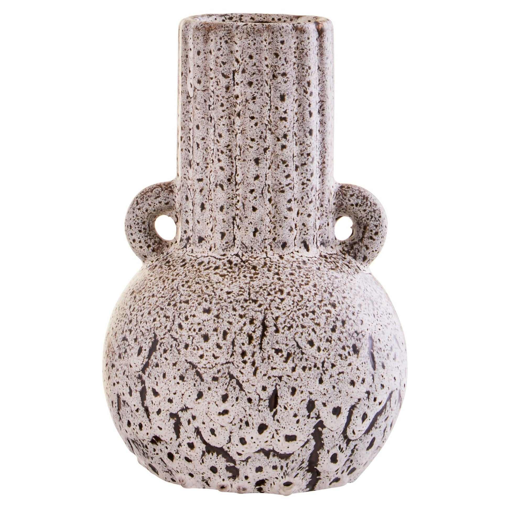 Calcita Small Speckled Brown Vase   Nicholas John Interiors