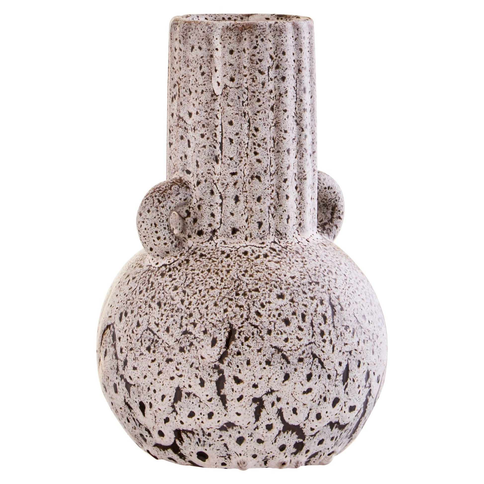 Calcita Small Speckled Brown Vase   Nicholas John Interiors
