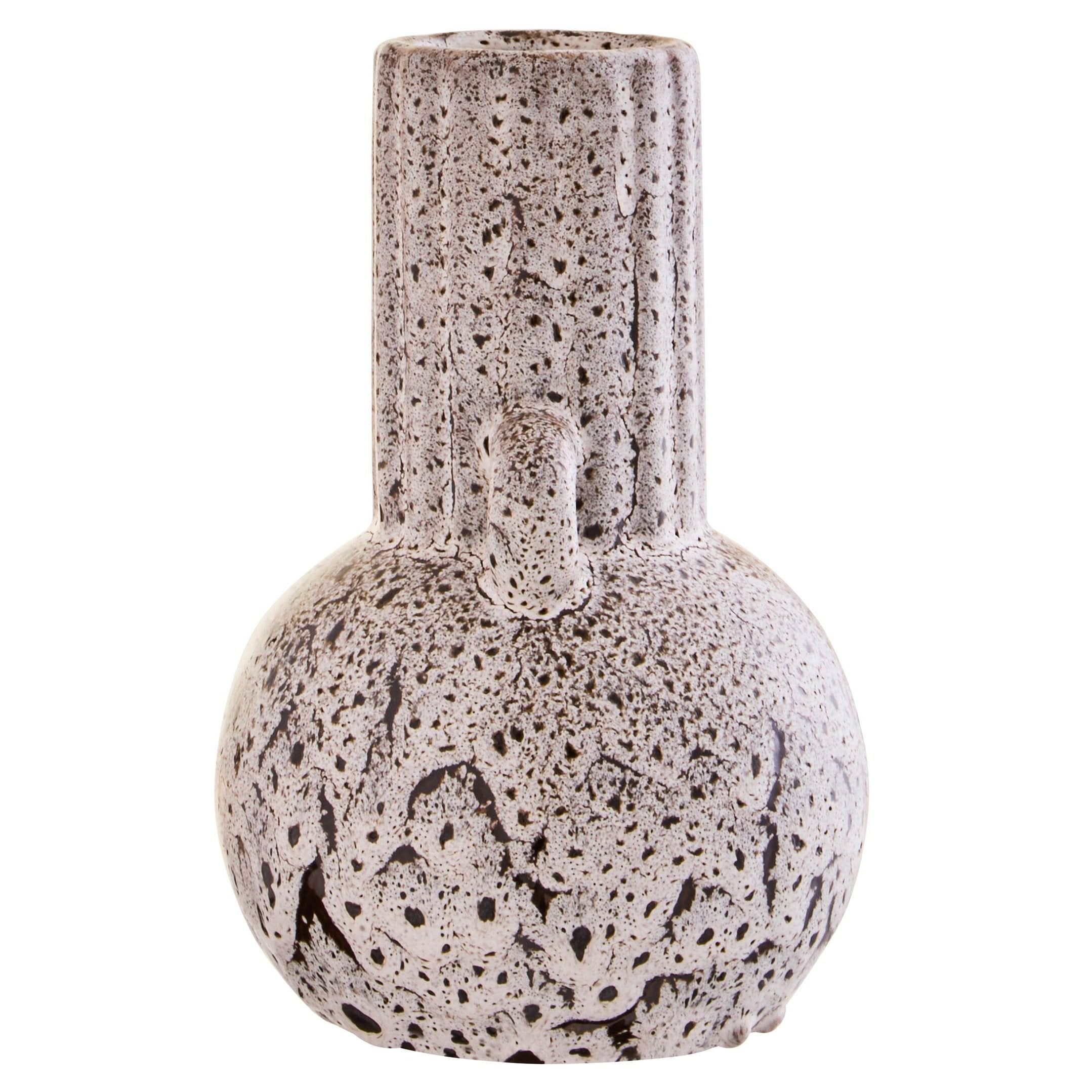 Calcita Small Speckled Brown Vase   Nicholas John Interiors