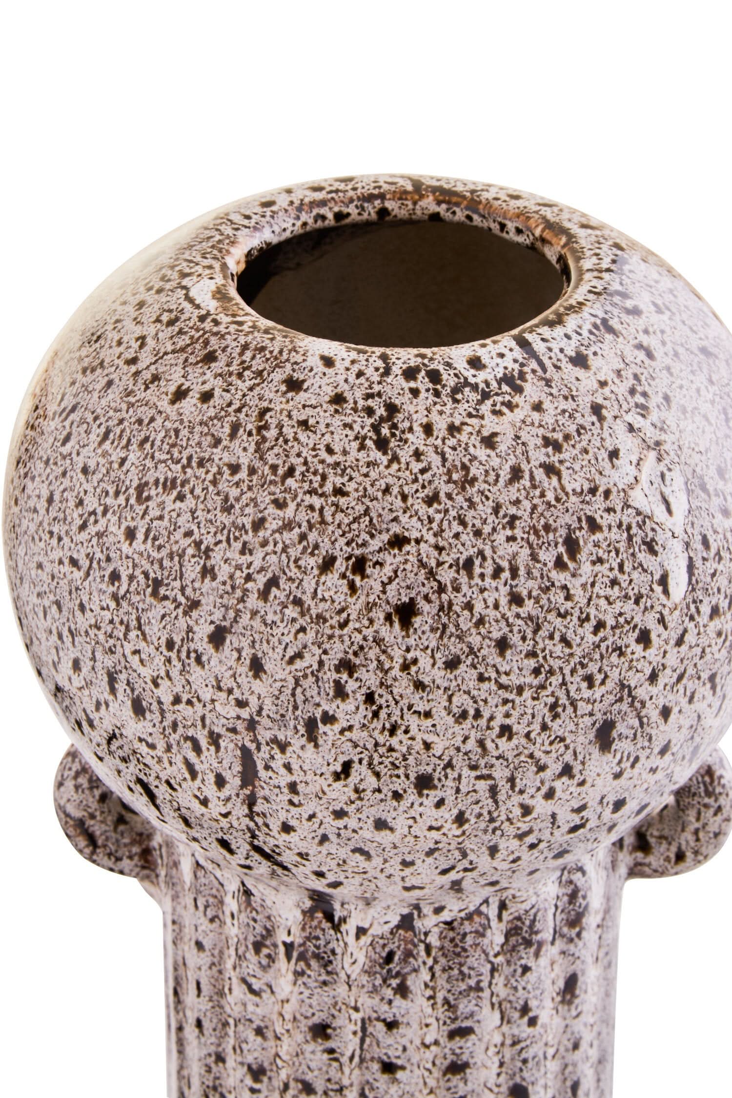 Calcita Large Speckled Brown Vase   Nicholas John Interiors