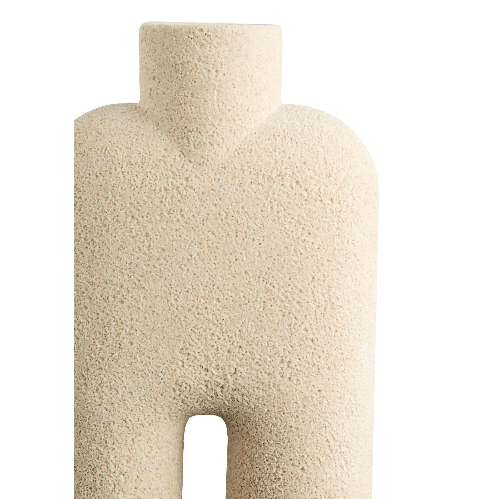 Broc Large Sandstone Effect Sculptured Vase   Nicholas John Interiors