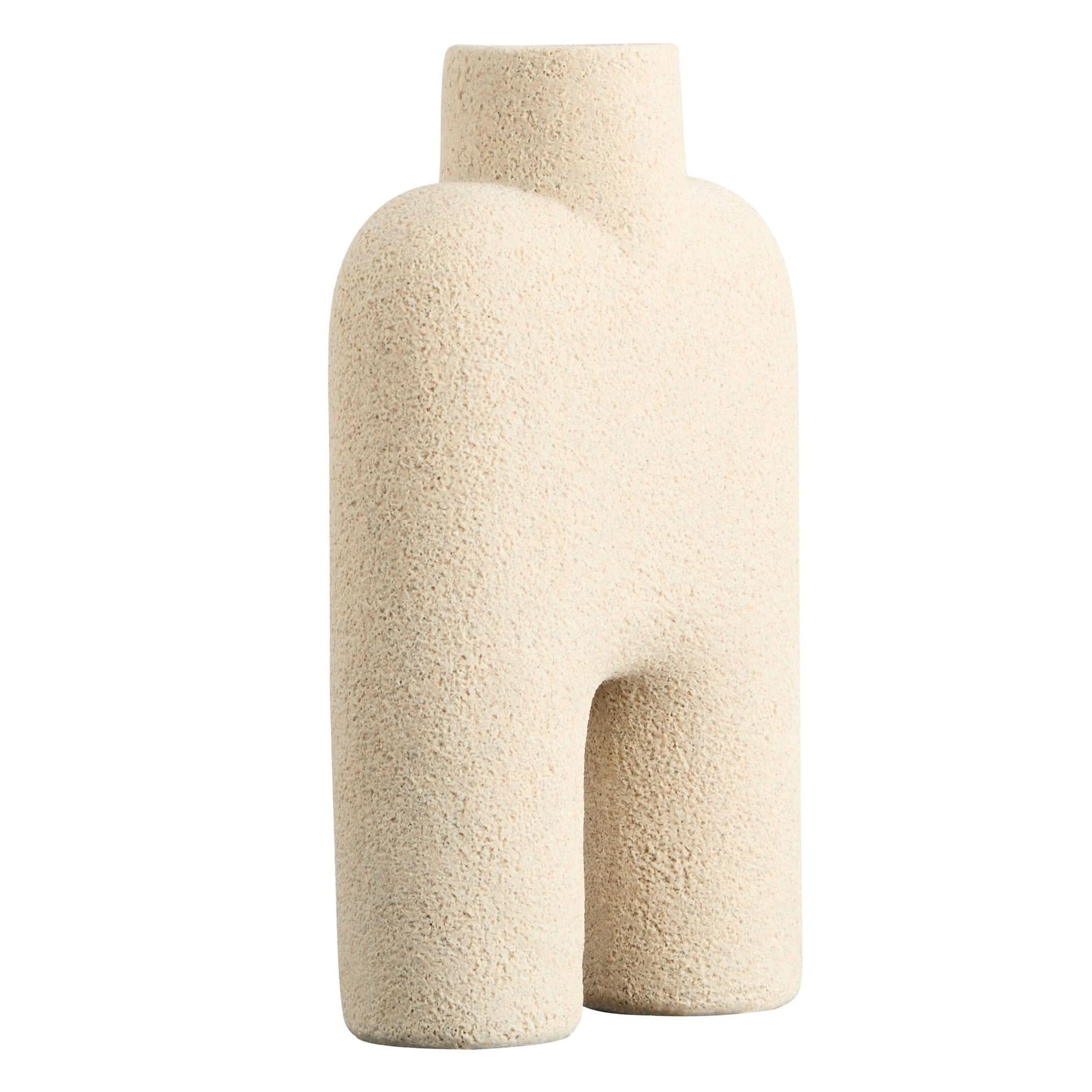 Broc Large Sandstone Effect Sculptured Vase   Nicholas John Interiors