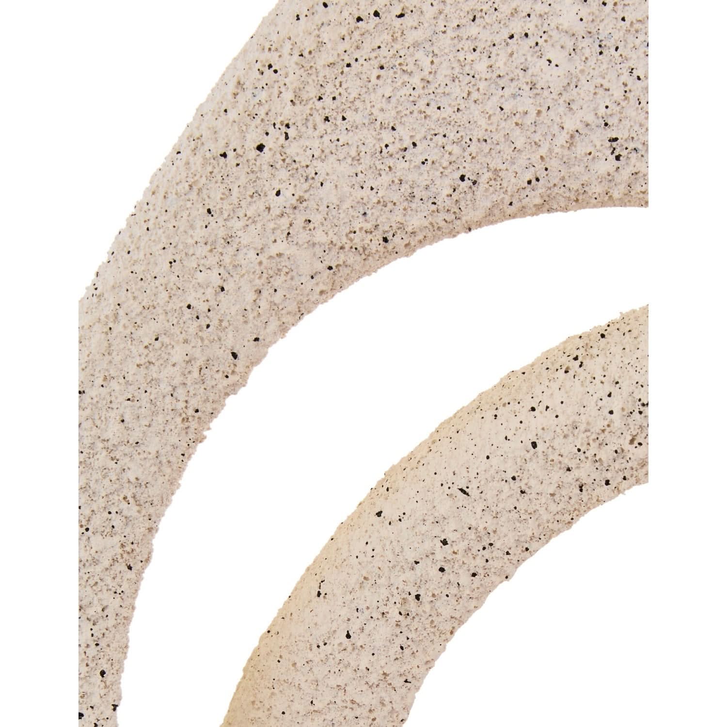 Broc Cream Textured Loop Sculpture   Nicholas John Interiors