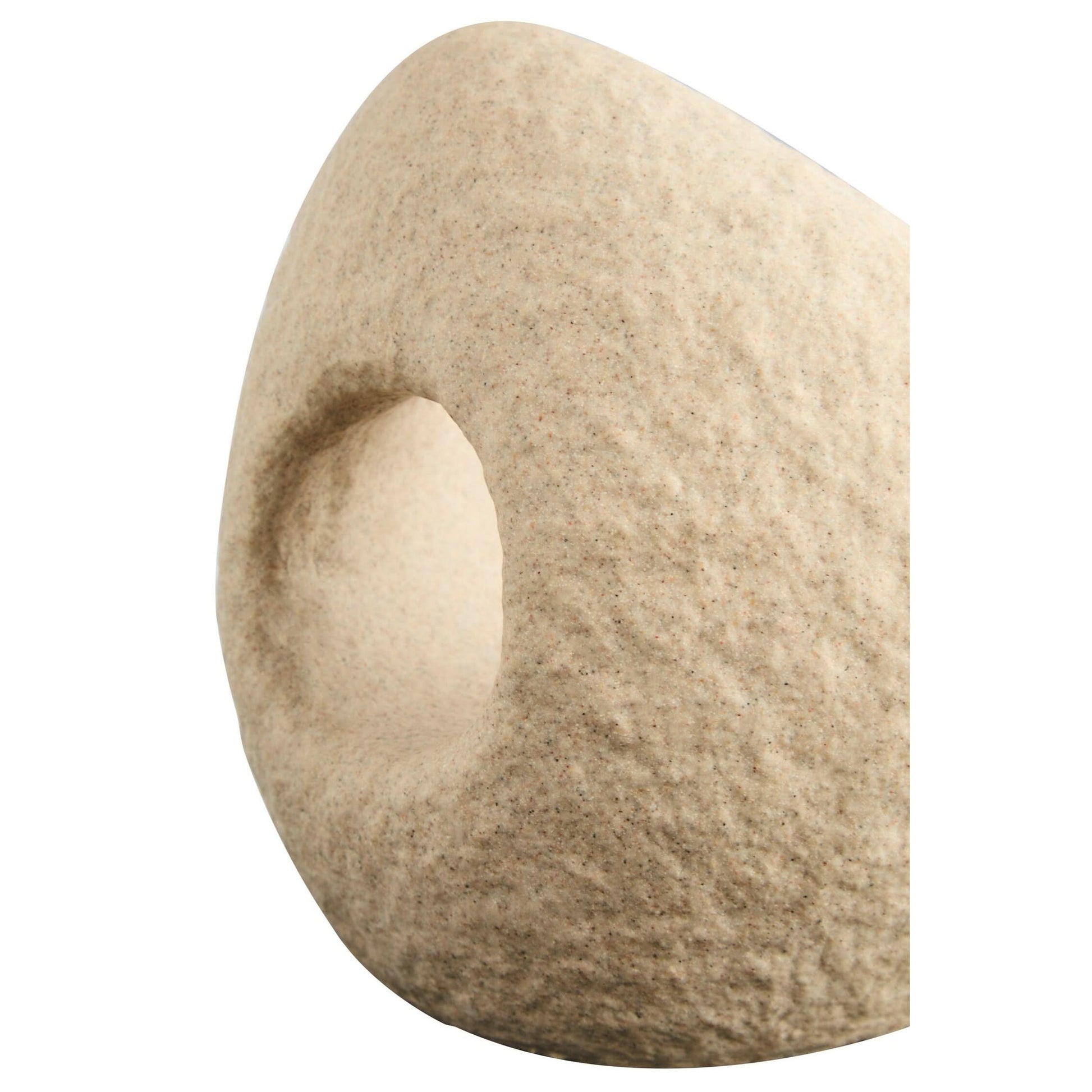 Broc Sandstone Effect Geometric Sculpture   Nicholas John Interiors