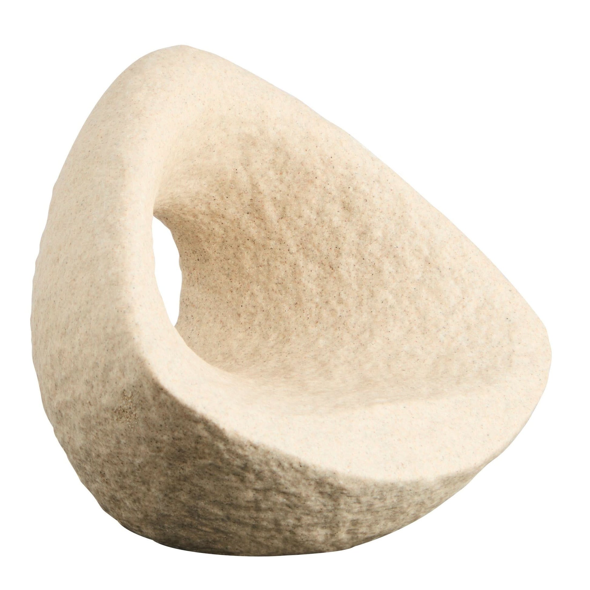 Broc Sandstone Effect Geometric Sculpture   Nicholas John Interiors