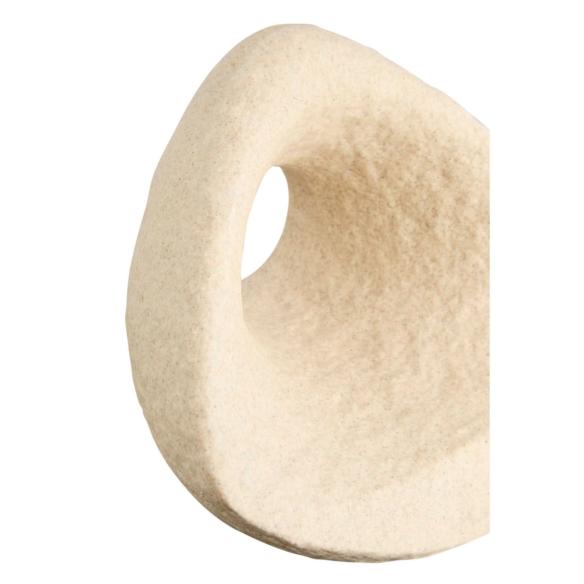 Broc Sandstone Effect Geometric Sculpture   Nicholas John Interiors