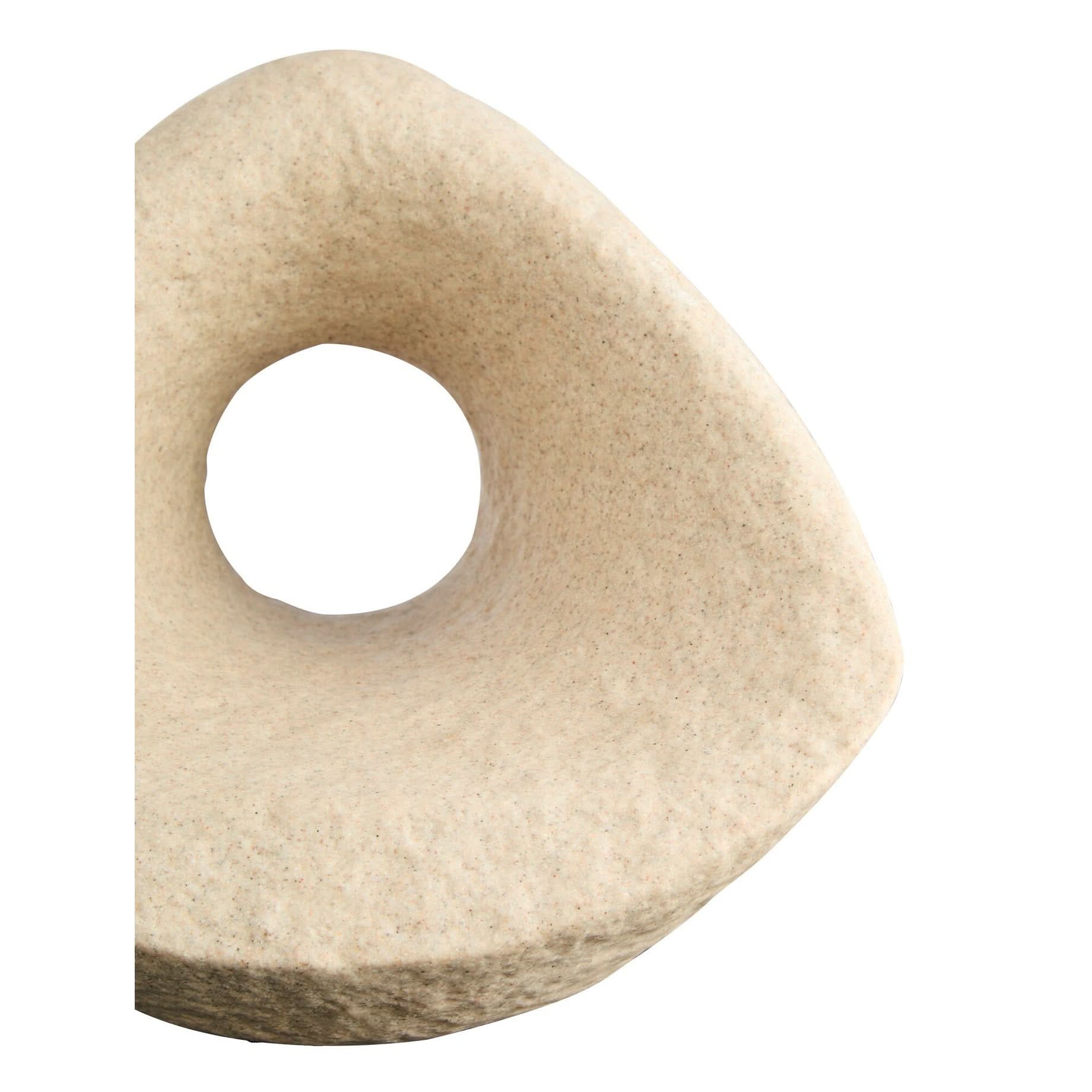 Broc Sandstone Effect Geometric Sculpture   Nicholas John Interiors