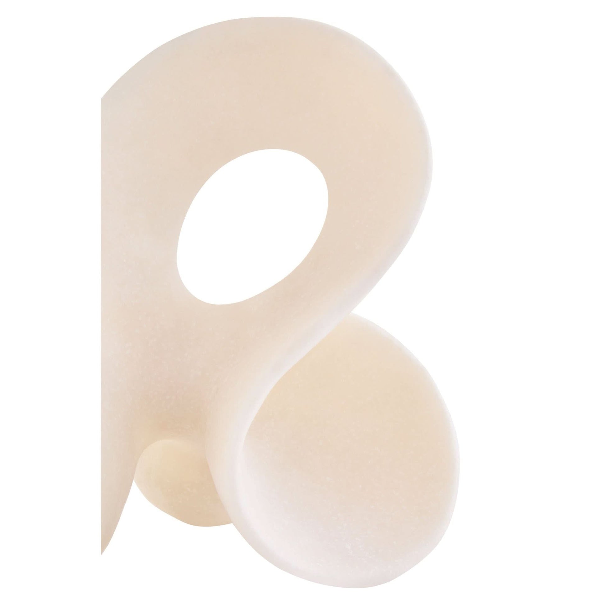 Broc Small White Marble Effect Abstract Loop Sculpture   Nicholas John Interiors