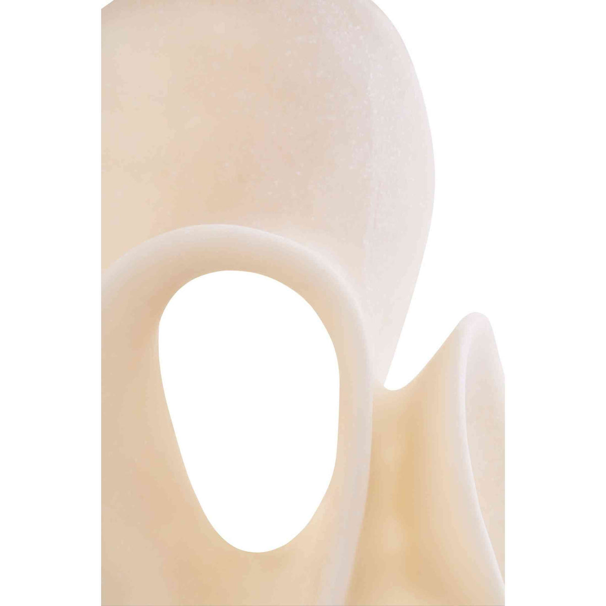 Broc Large White Marble Effect Abstract Loop Sculpture   Nicholas John Interiors