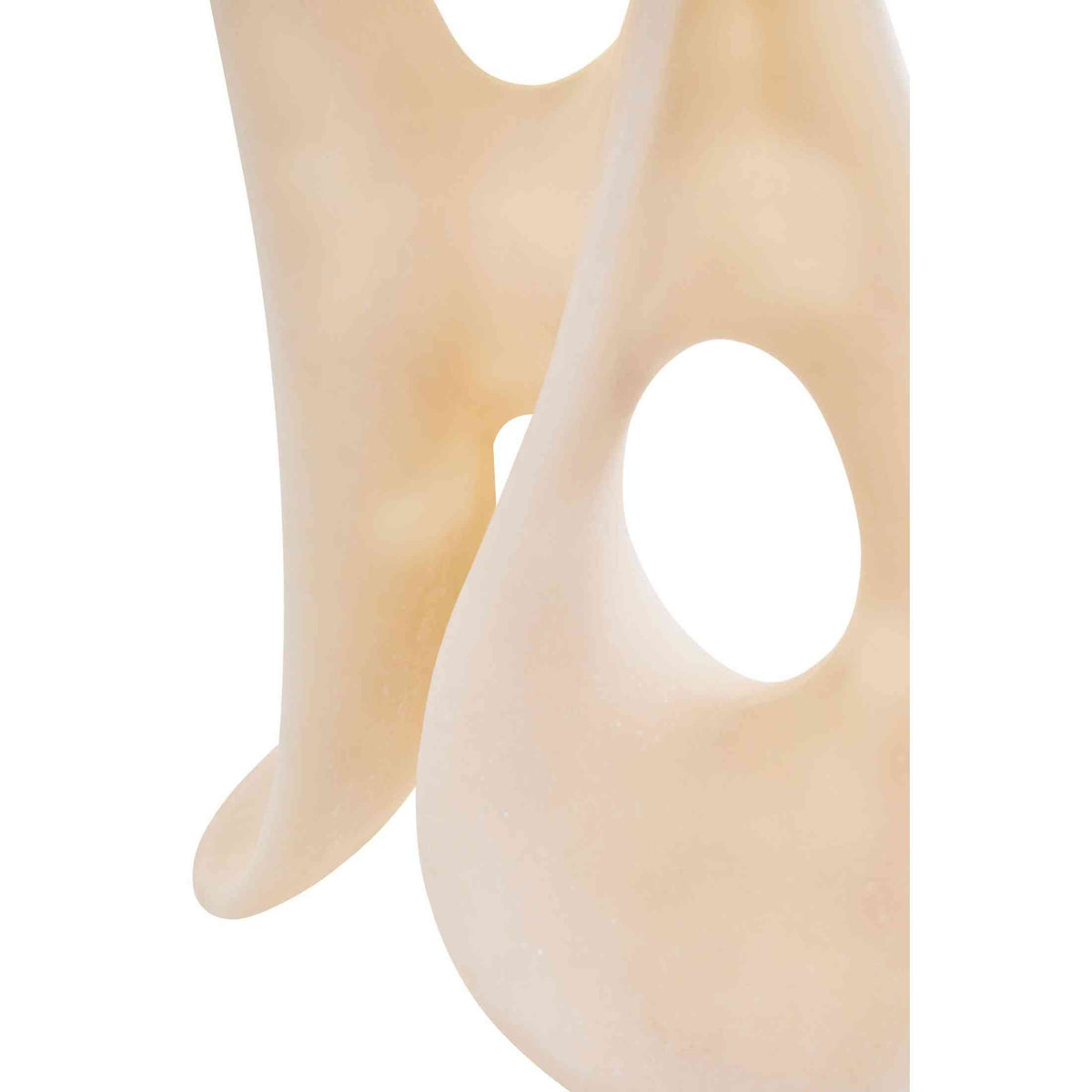Broc Large White Marble Effect Abstract Loop Sculpture   Nicholas John Interiors