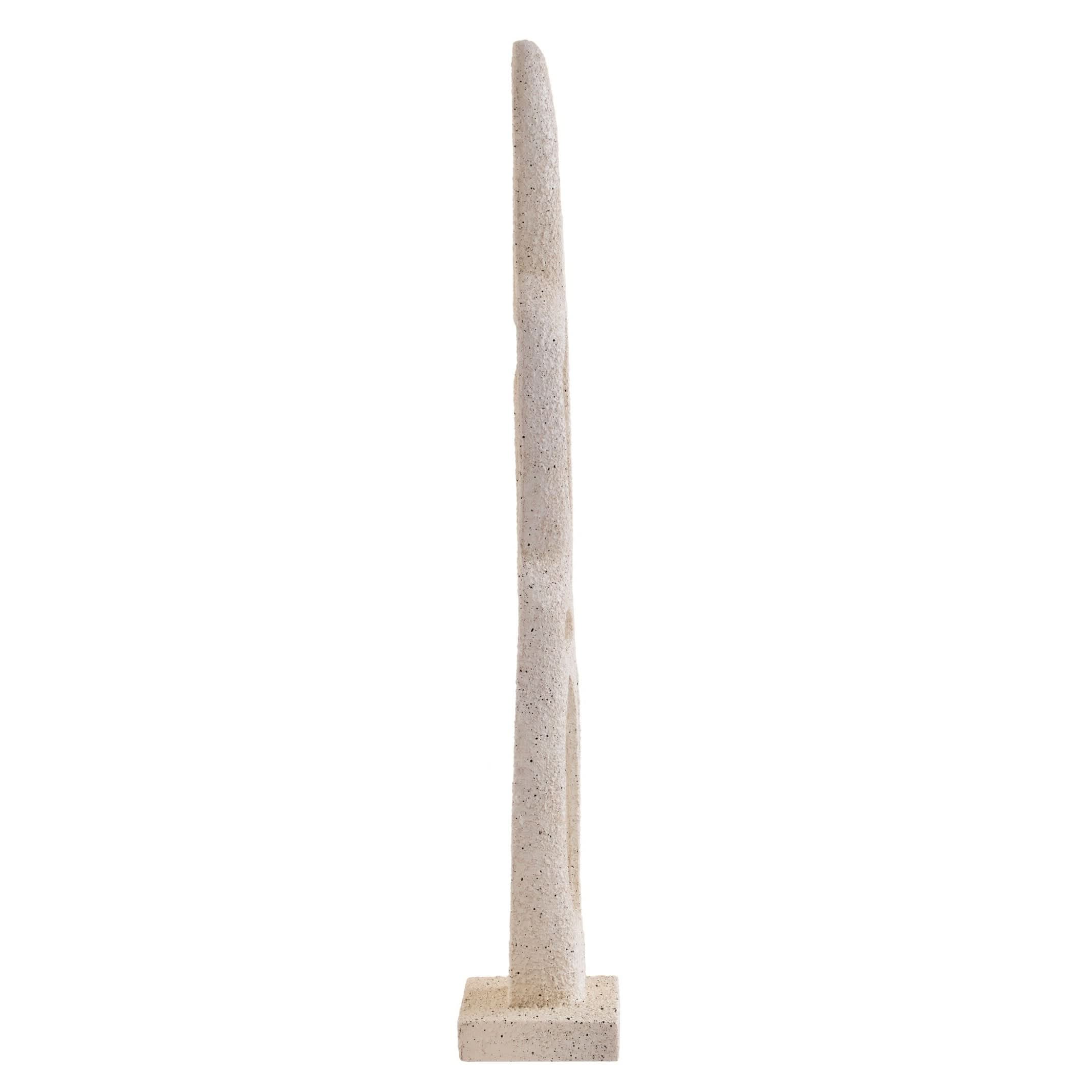 Broc Cream Textured Abstract Interlocking Sculpture   Nicholas John Interiors
