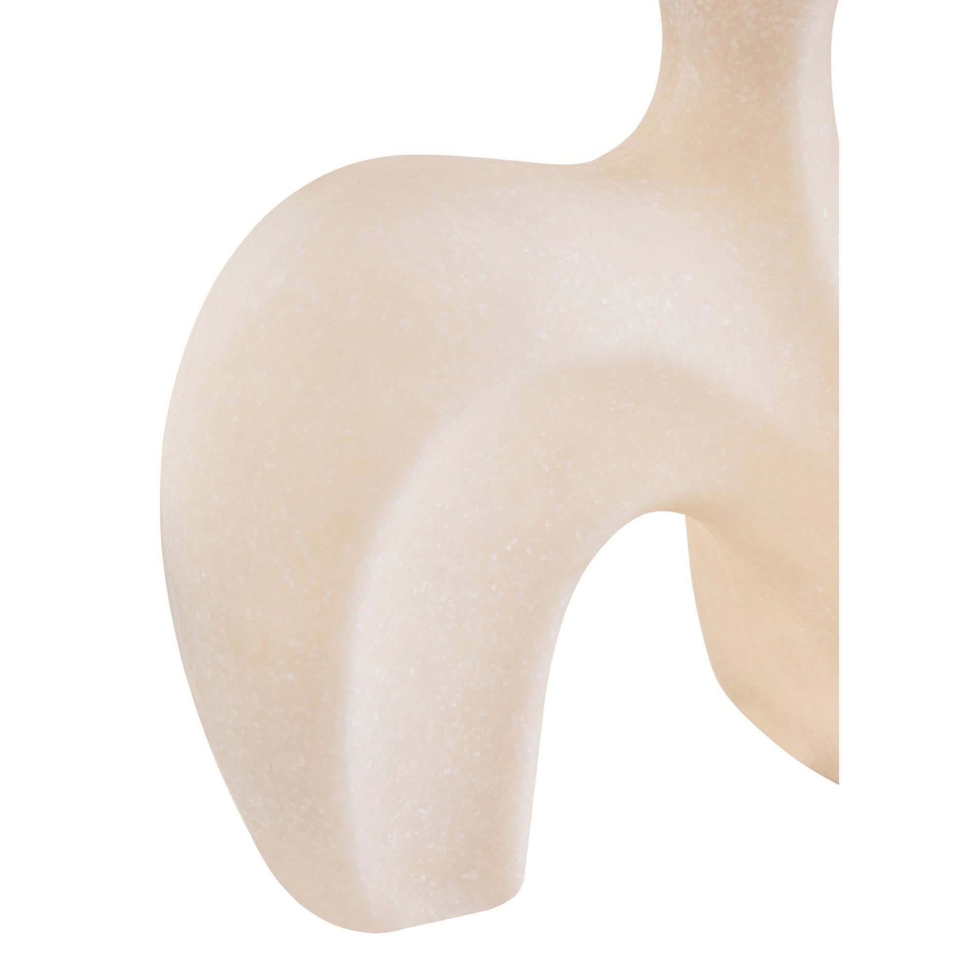 Broc White Marble Effect Organic Sculpture   Nicholas John Interiors