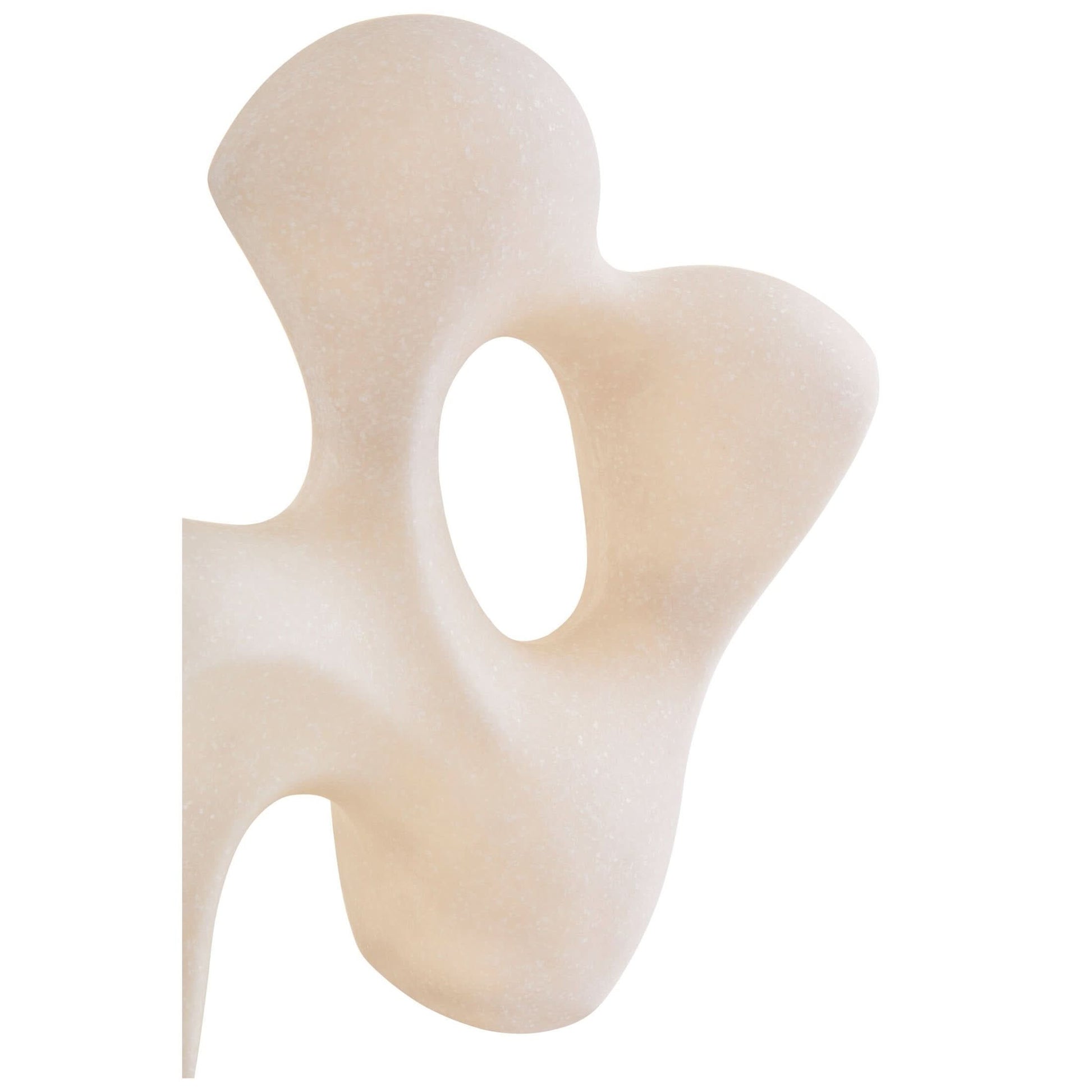 Broc White Marble Effect Organic Sculpture   Nicholas John Interiors