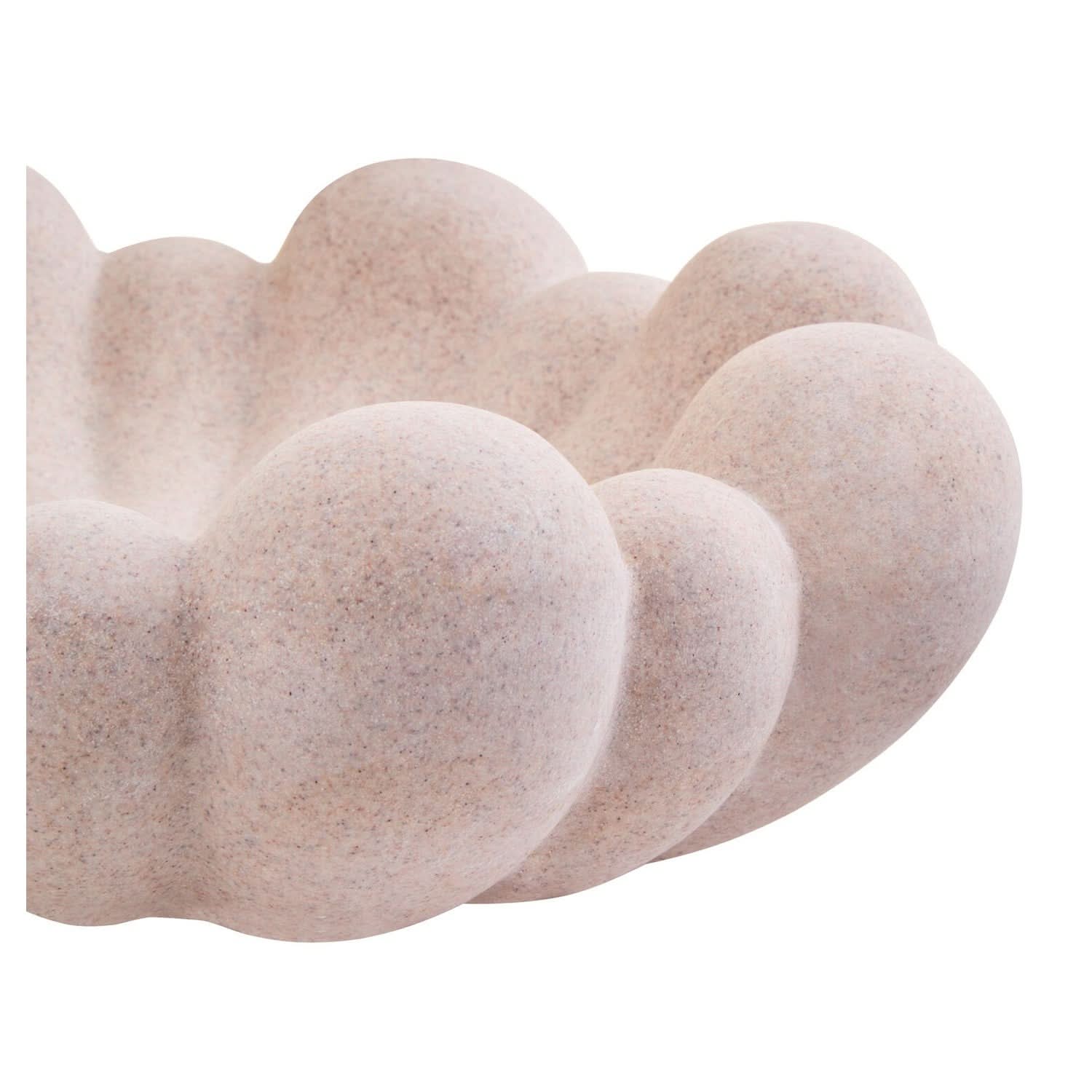 Broc Sandstone Effect Bubble Design Bowl   Nicholas John Interiors