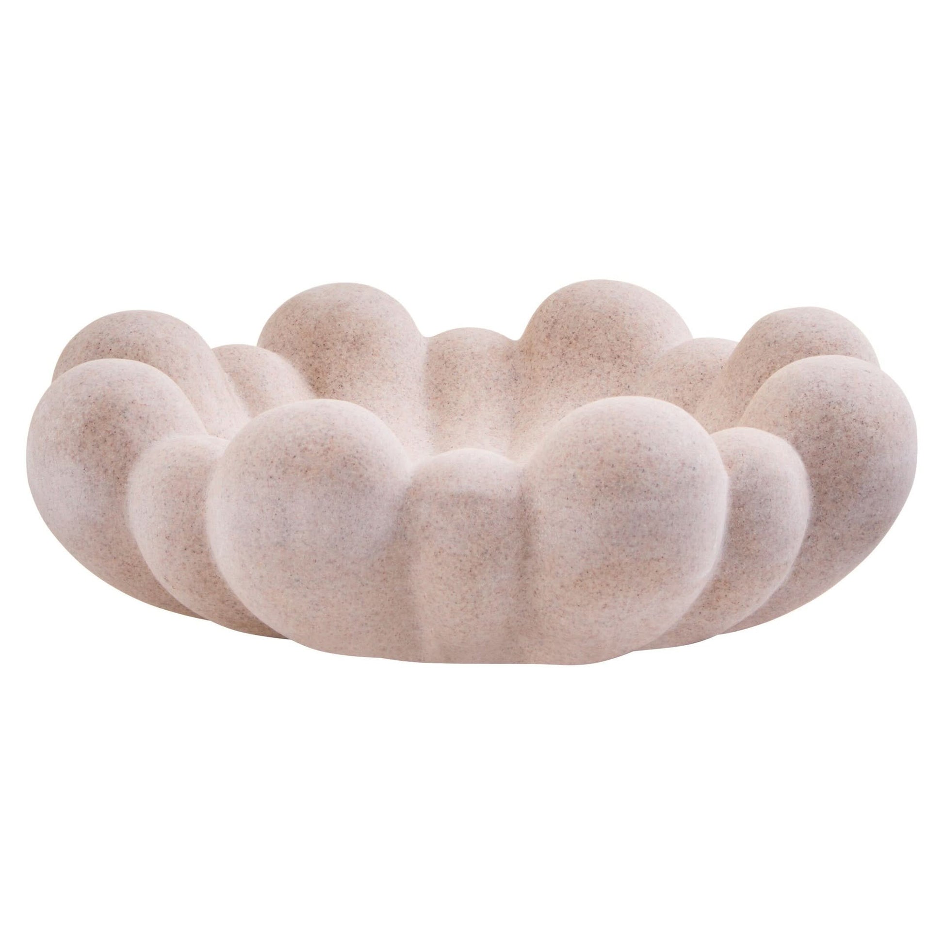 Broc Sandstone Effect Bubble Design Bowl   Nicholas John Interiors