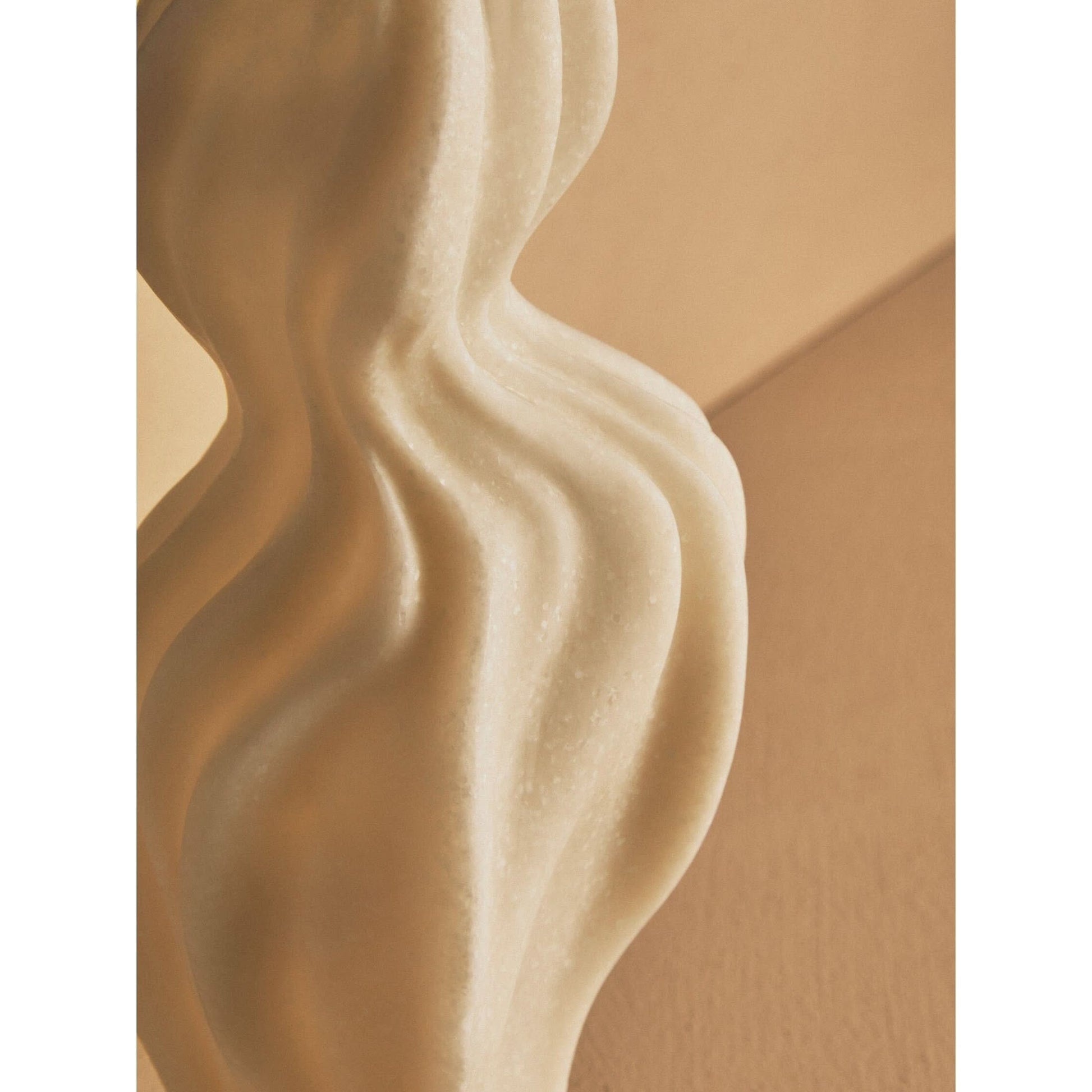 Broc White Marble Effect Organic Twist Vase   Nicholas John Interiors