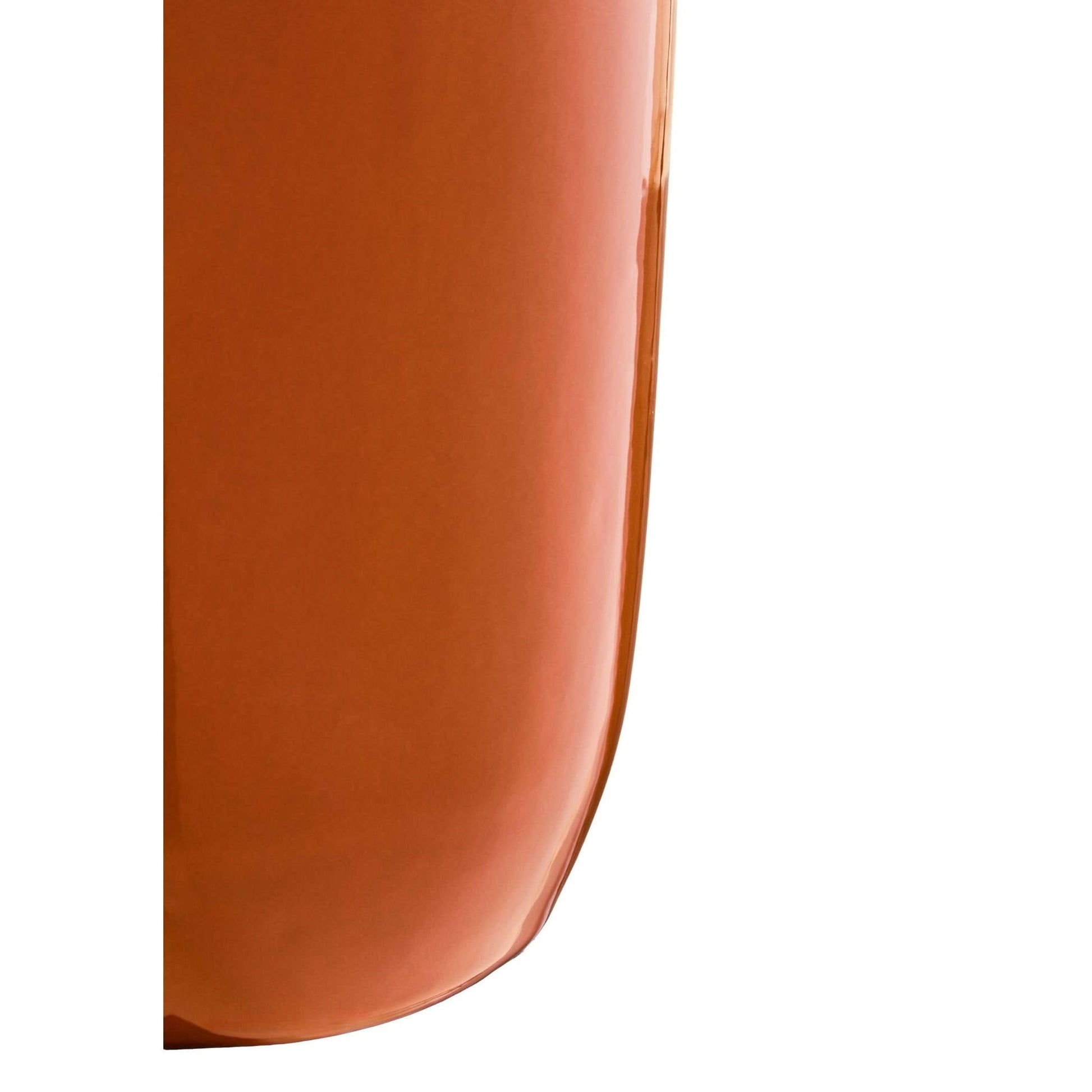 Sonata Large Burnt Orange Vase with Abstract Handles   Nicholas John Interiors