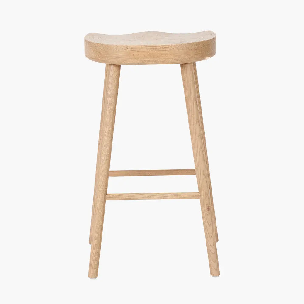 Laselle Ash Wood Bar Stool  Nicholas John Interiors