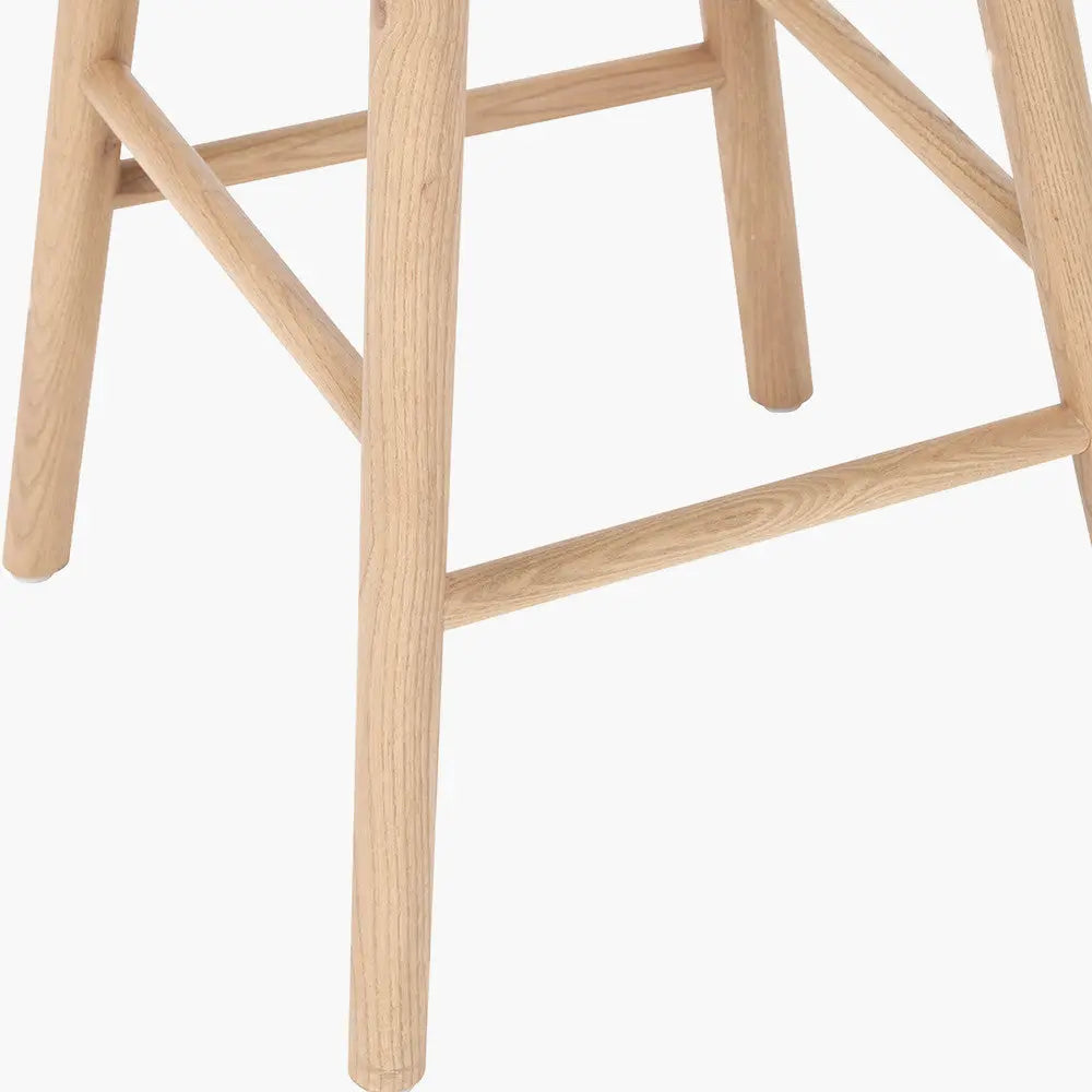 Laselle Ash Wood Bar Stool  Nicholas John Interiors
