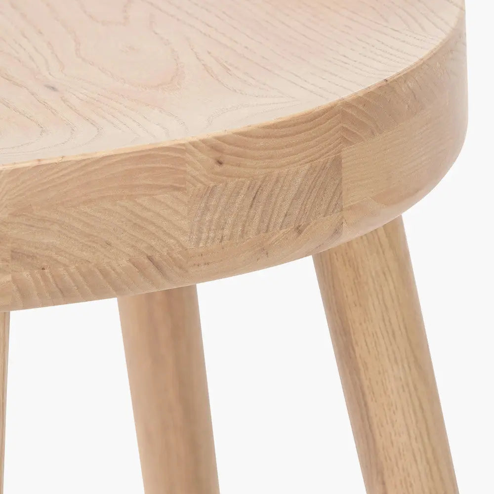 Laselle Ash Wood Bar Stool  Nicholas John Interiors