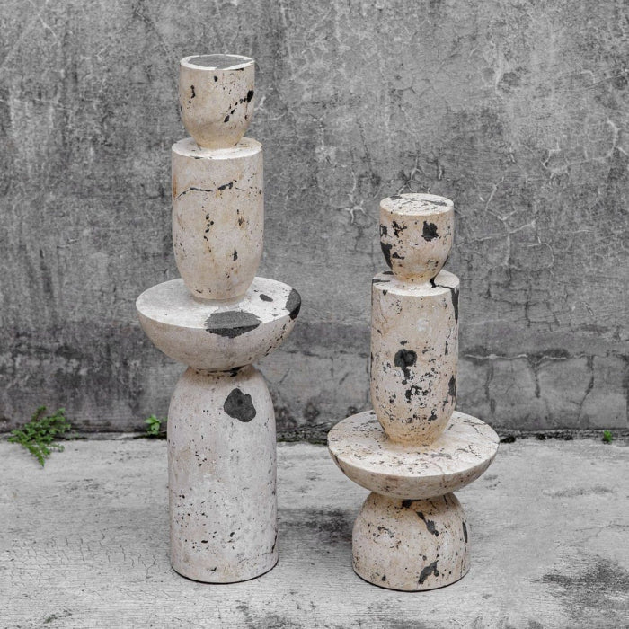 Uttermost Nouveau Tower Indoor-Outdoor Sculptures - Set of 2