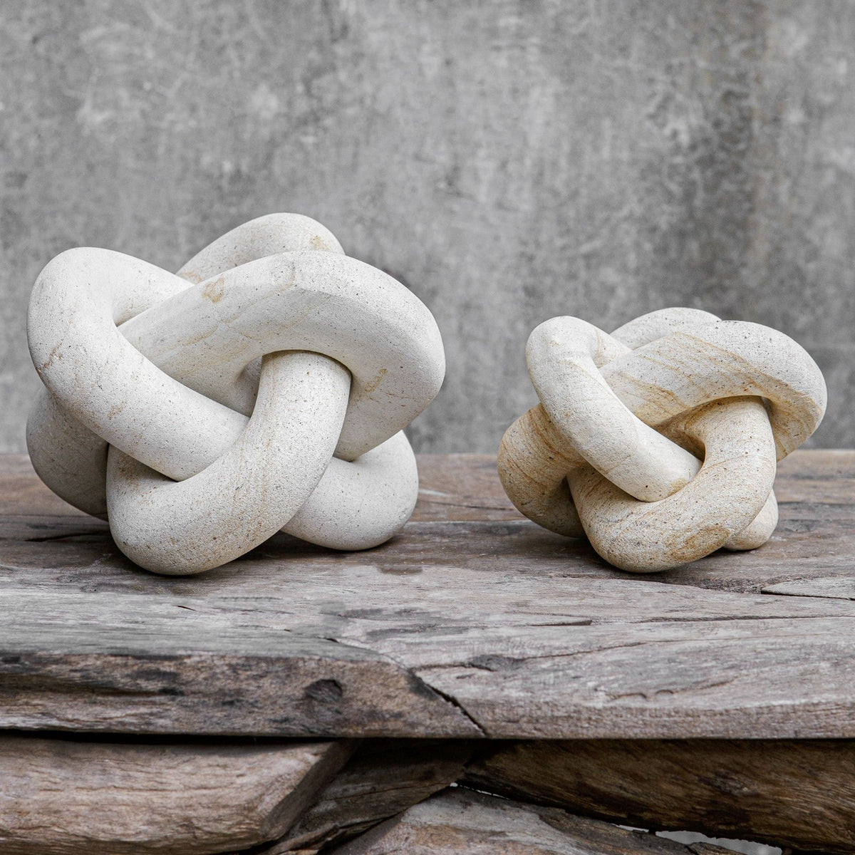 Uttermost Limestone Link Indoor-Outdoor Sculptures - Set of 2