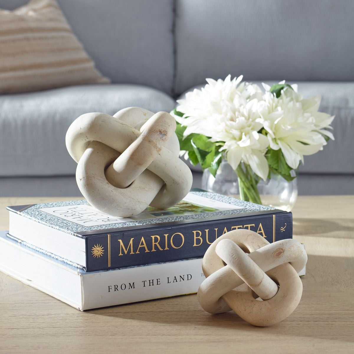 Uttermost Limestone Link Indoor-Outdoor Sculptures - Set of 2