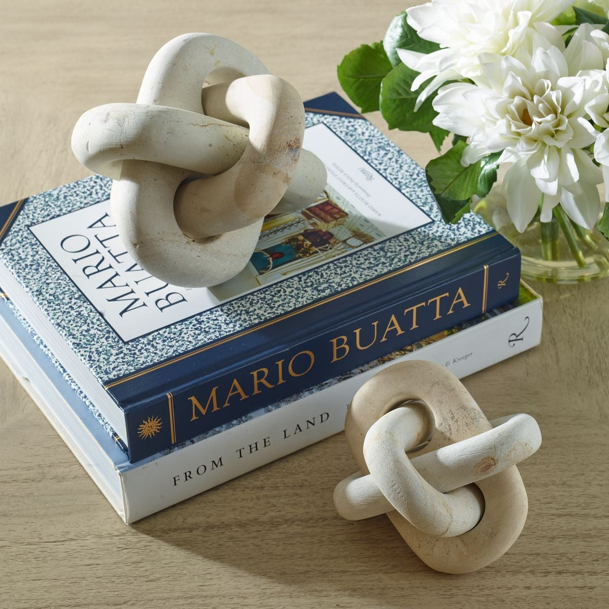 Uttermost Limestone Link Indoor-Outdoor Sculptures - Set of 2