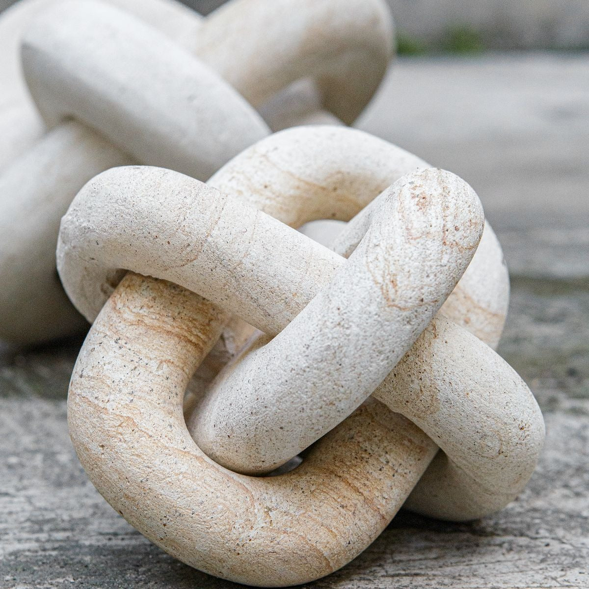 Uttermost Limestone Link Indoor-Outdoor Sculptures - Set of 2