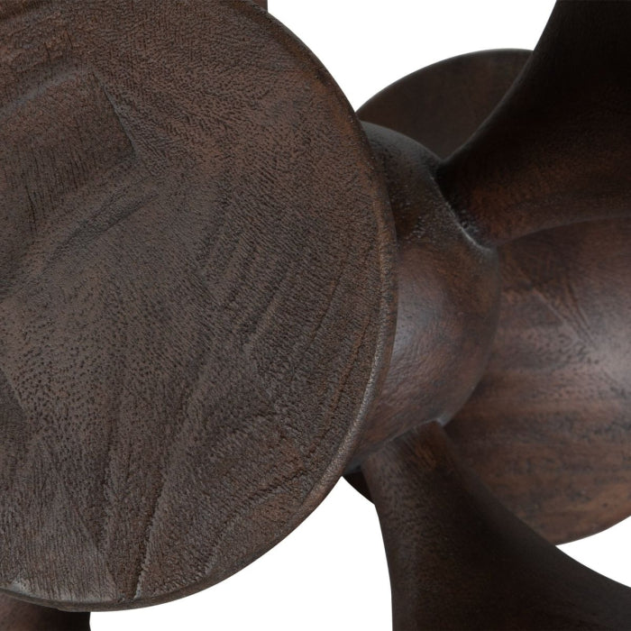 Uttermost Balanced Harmony Dark Wooden Sculptures, Set of 2