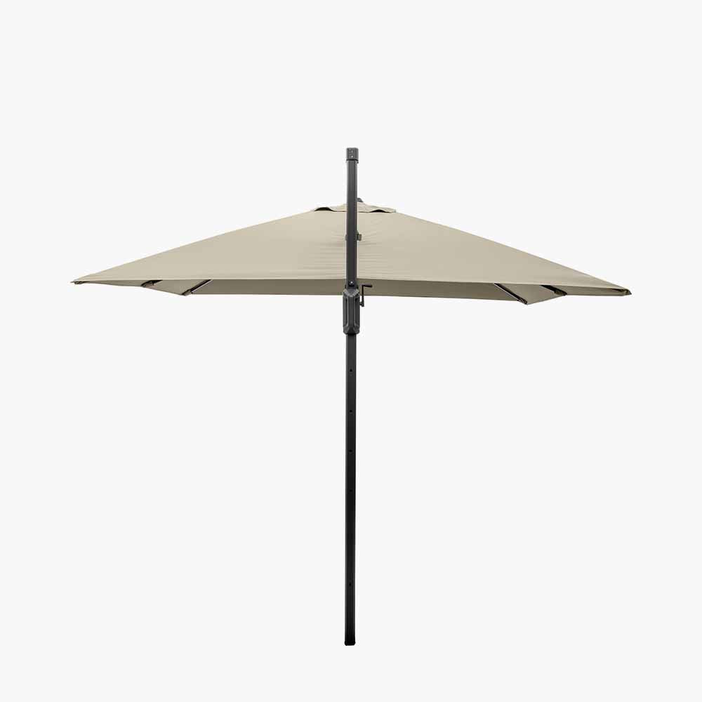 Glow Challenger T2 3m Square Champagne Free Arm Parasol Pacific Lifestyle
