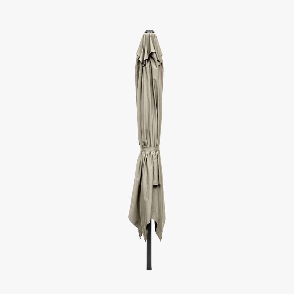 Glow Challenger T2 3m Square Champagne Free Arm Parasol Pacific Lifestyle