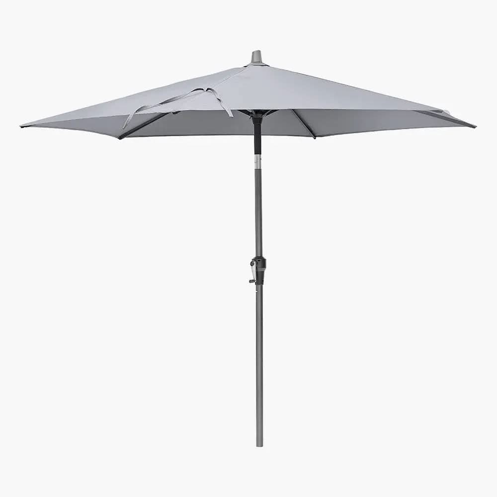 Riva 2.5m Round Luna Grey Parasol  Nicholas John Interiors