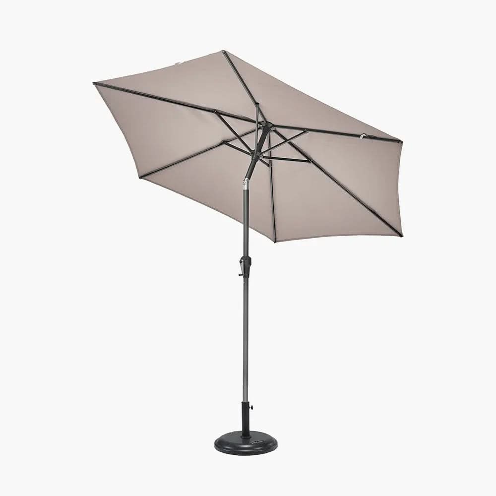 Riva 2.5m Round Taupe Parasol  Nicholas John Interiors