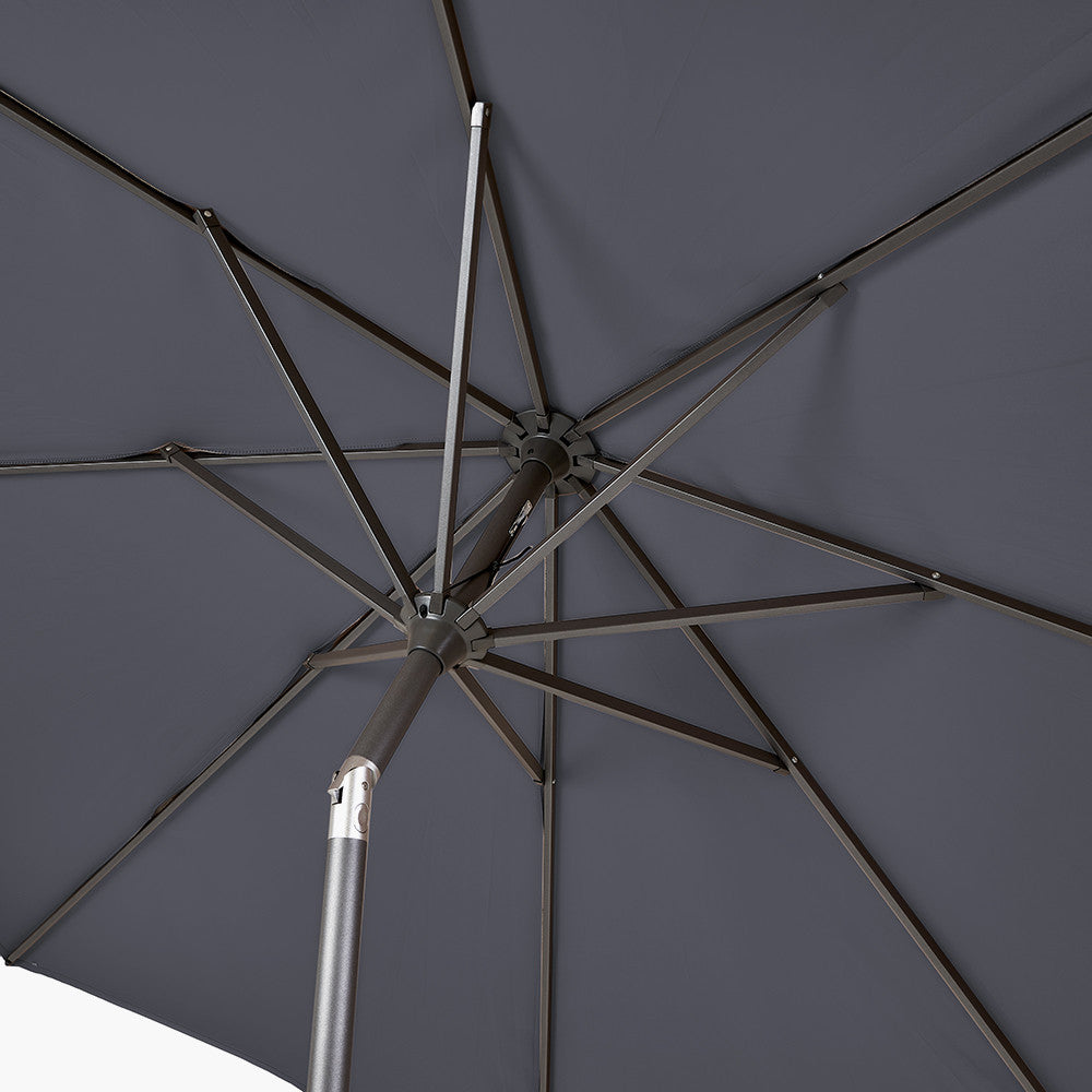 Riva 3m Round Anthracite Parasol Pacific Lifestyle