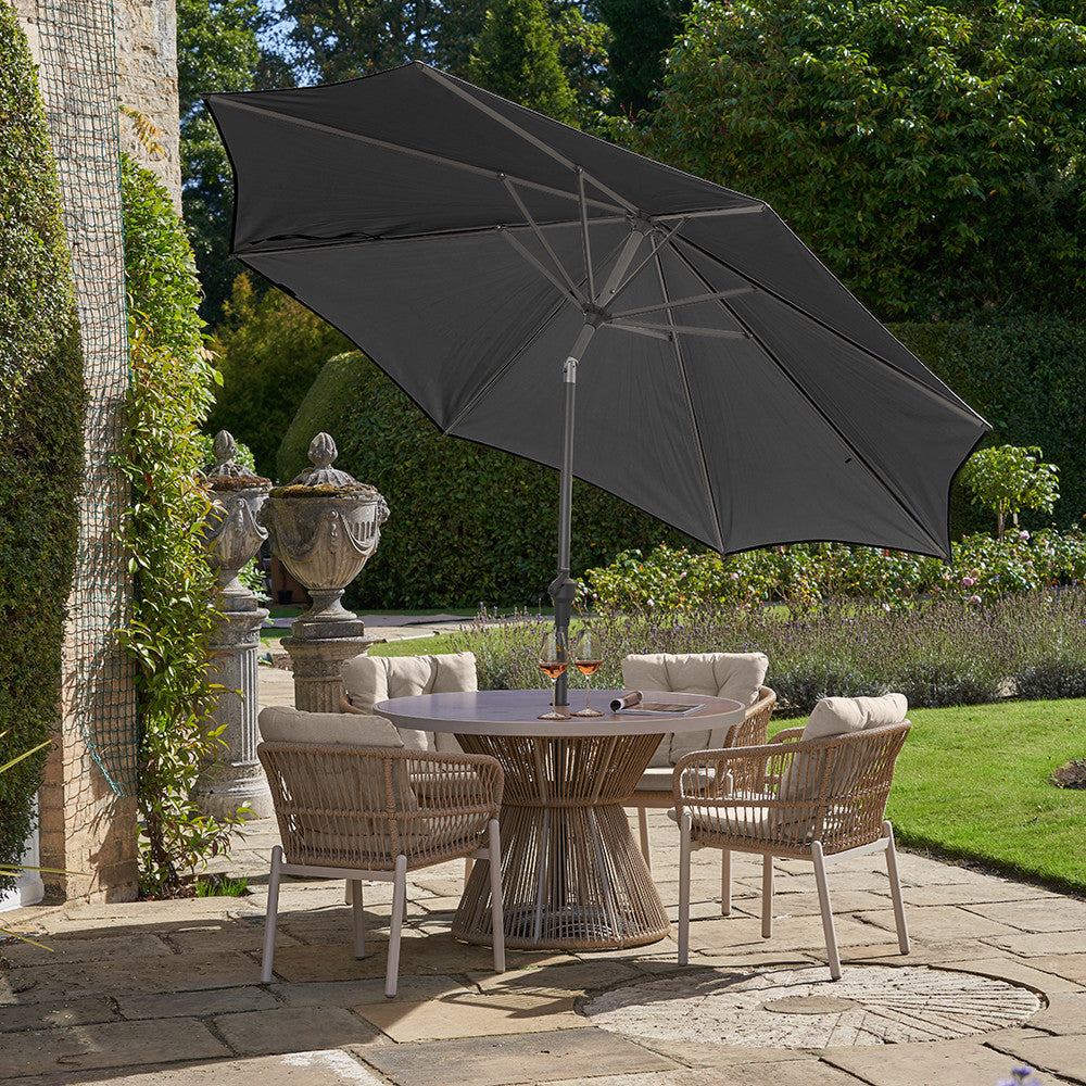 Riva 3m Round Anthracite Parasol Pacific Lifestyle