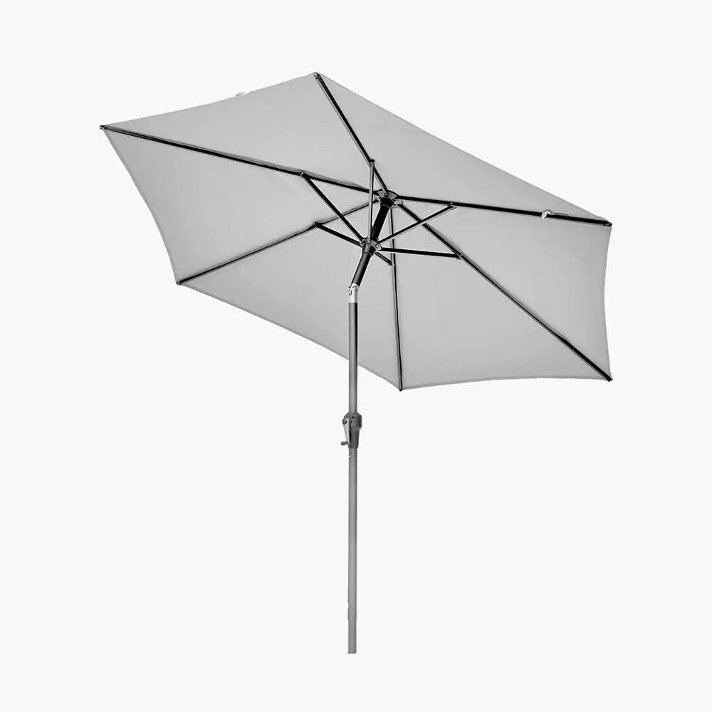 Riva 3m Round Luna Grey Parasol  Nicholas John Interiors
