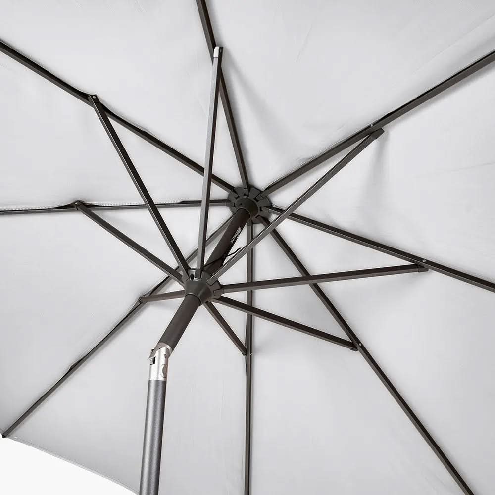 Riva 3m Round Luna Grey Parasol  Nicholas John Interiors