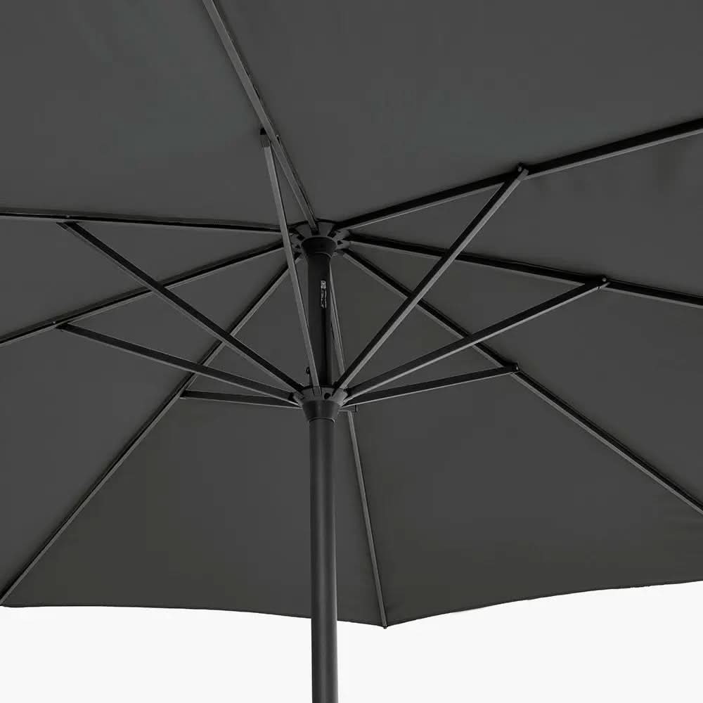 Riva 3.5m Round Anthracite Parasol  Nicholas John Interiors