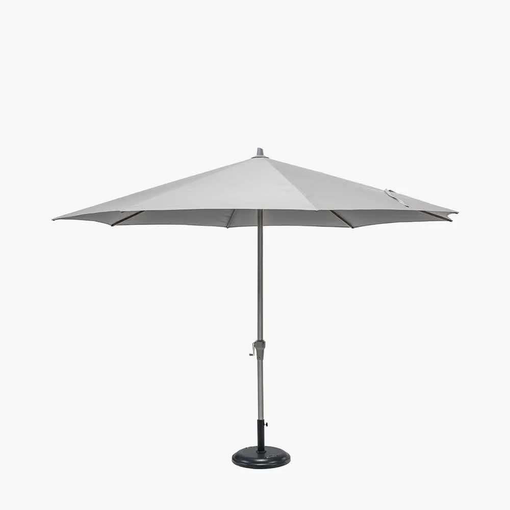 Riva 3.5m Round Luna Grey Parasol  Nicholas John Interiors