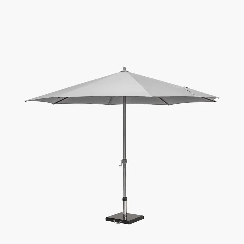 Riva 3.5m Round Luna Grey Parasol  Nicholas John Interiors