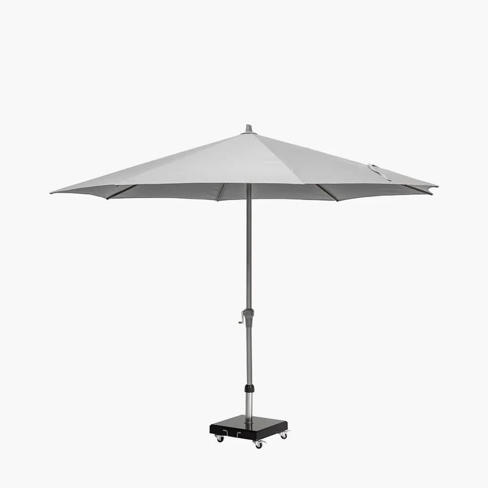 Riva 3.5m Round Luna Grey Parasol  Nicholas John Interiors