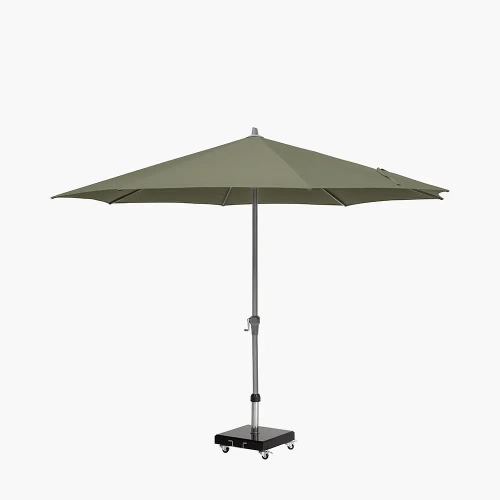 Riva 3.5m Round Olive Parasol  Nicholas John Interiors